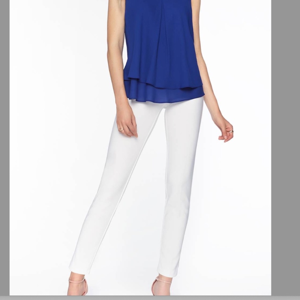 Frank Lyman Ivory Jersey Pull-on pant Style #082